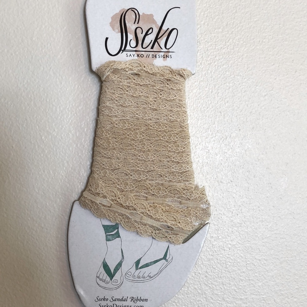 Sseko Blush Lace Ribbons/Straps